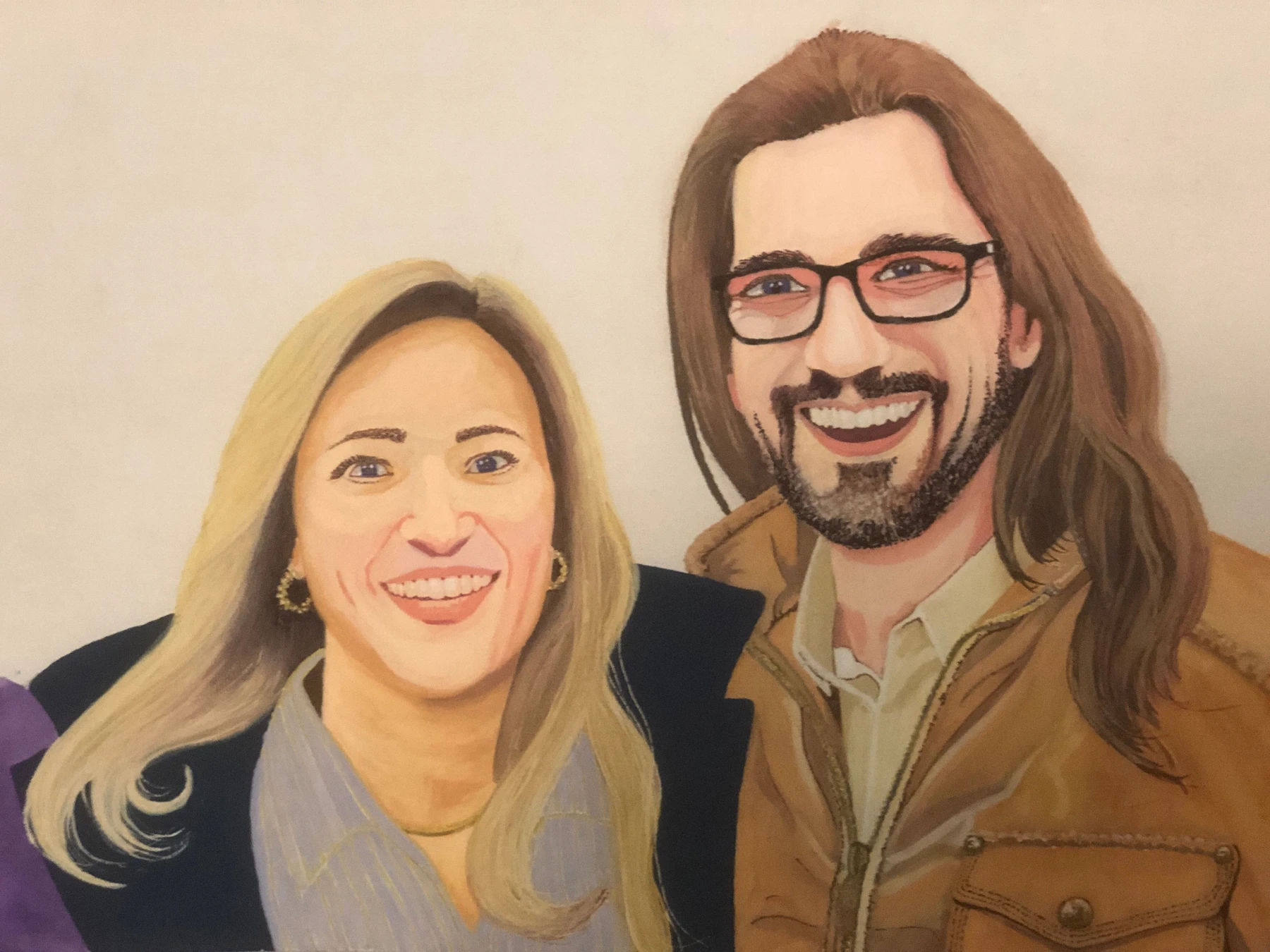 Color Sketch of Dennelle & Alex