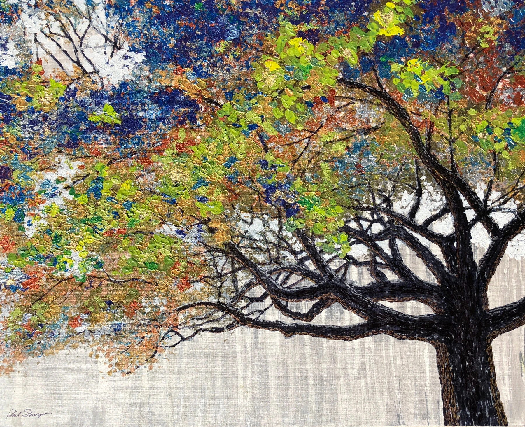 Knife Painted Tree