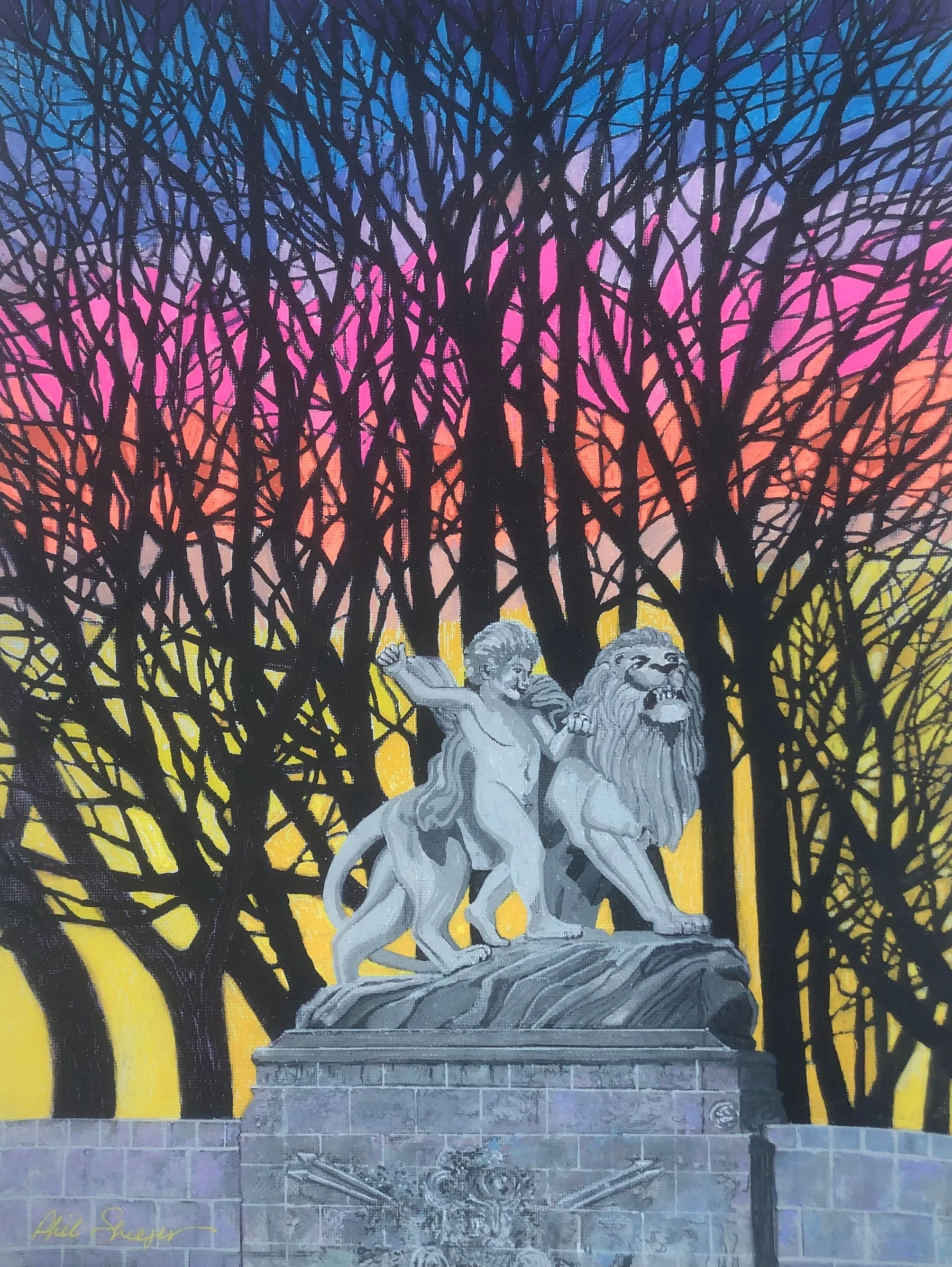 Lion & Cherub