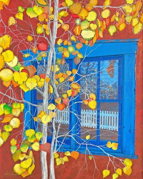 Autumn Reflections in Santa Fe, NM