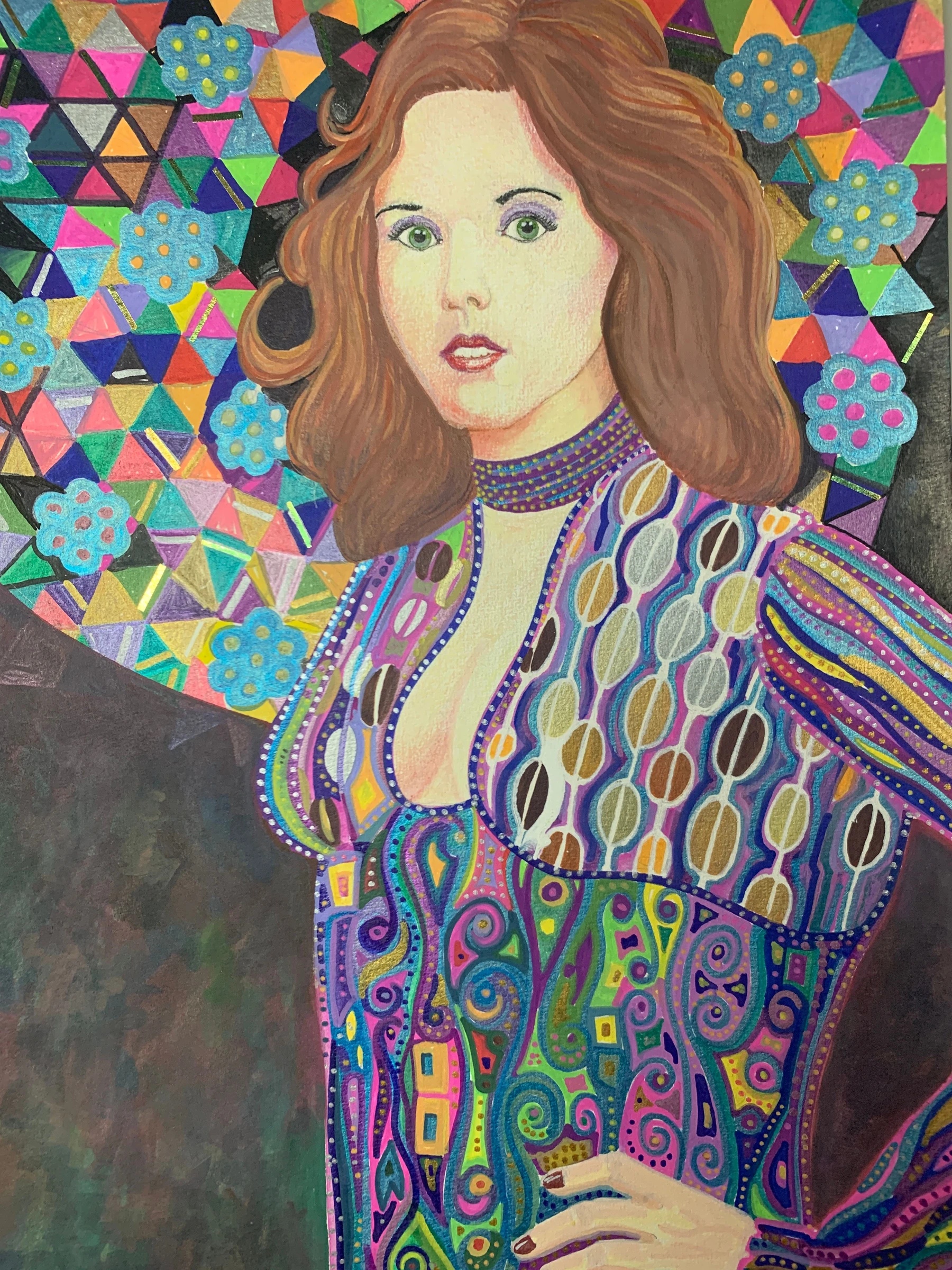 In the style of Gustav Klimt